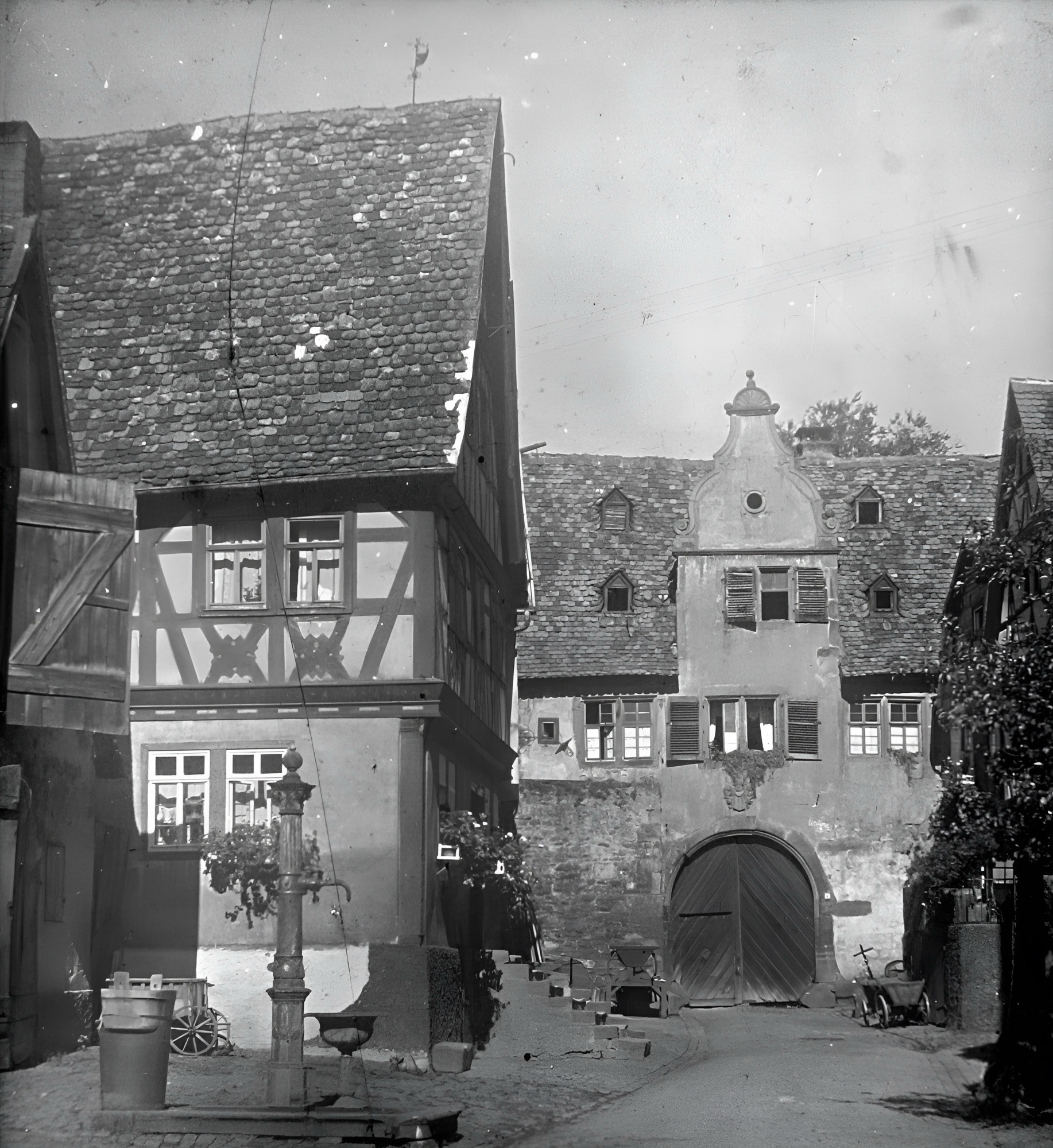 Blick in die Hofstraße